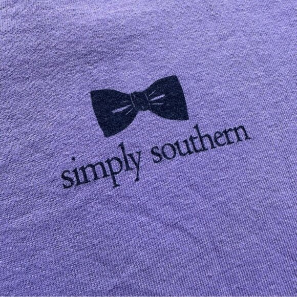 Simply Southern | Purple "Classy Southern Summer Day" Short Sleeve | Size Large - Picture 4 of 8